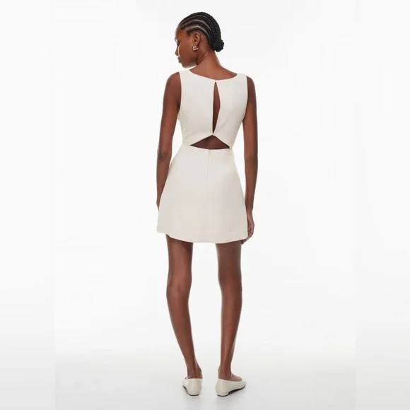 NWOT Aritzia Babaton Off White Ivory Spectre Dress size 6 - Picture 7 of 13
